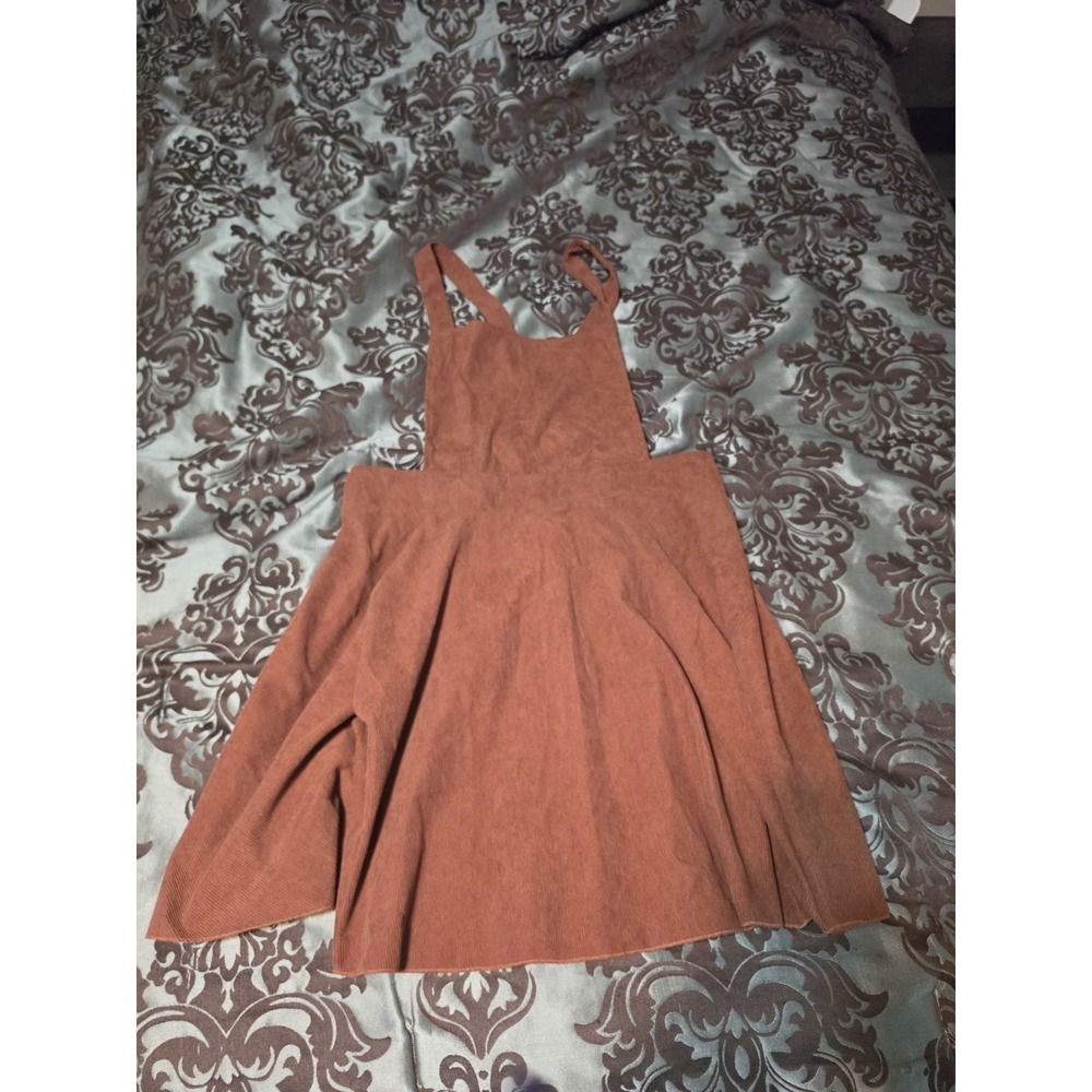 2- Casual Vintage Solid Color Strap Dresses Black & Brown XXL